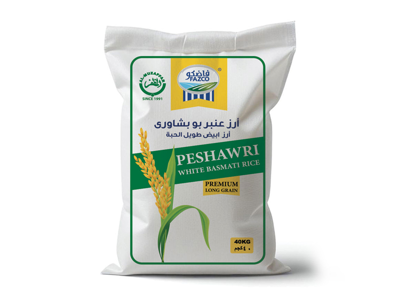 Fazco Peshawri White Basmati Rice 40kg